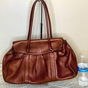 Cole Haan Vanessa women's Anthracite   Shoulder Bag Leather. See Video STUNNING